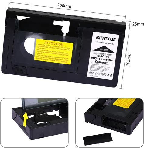 Bingxue Vhs C Adapter Cassette Converter Compatible With India Ubuy