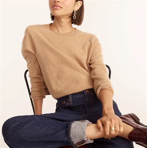 J Crew Cashmere Classic Fit Crewneck Sweater