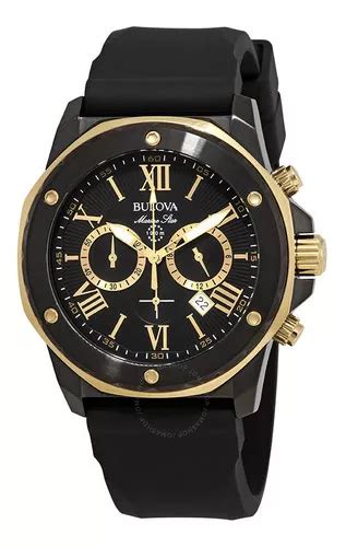 Reloj Bulova Hombre Marine Star B Color De La Malla Negro Color