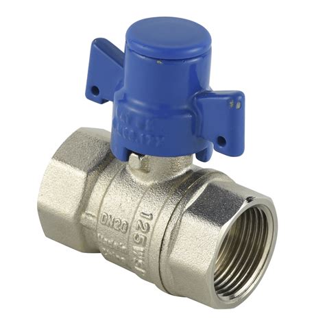 Brass Ball Valve With Lock Key Lock Safety Valve For Water Meter