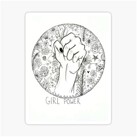 Girl Power Sticker For Sale By Alannaray Redbubble