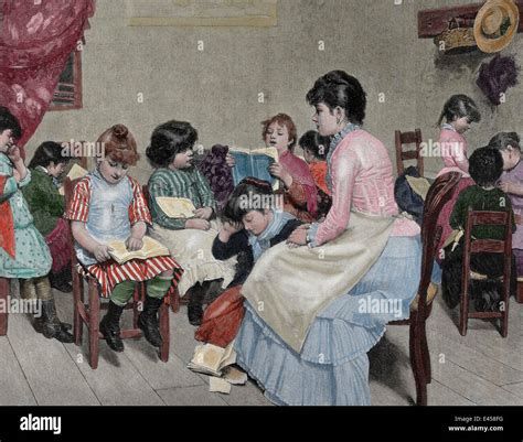 19th Century School Teacher High Resolution Stock Photography And