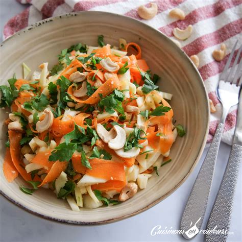 Salade De Carottes Chou Blanc Et Noix De Cajou Cuisinons En Couleurs