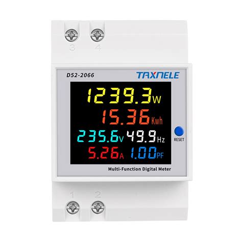 6IN1 Din Rail AC Monitor 110V 220V 380V 100A Voltage Current Power