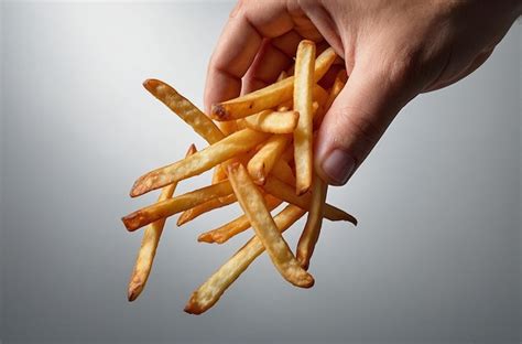 Premium Photo Reaching Into Bag Of Crispy Fries