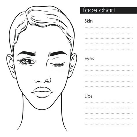 Printable Makeup Face Template