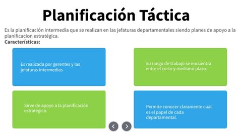 planificación tactica