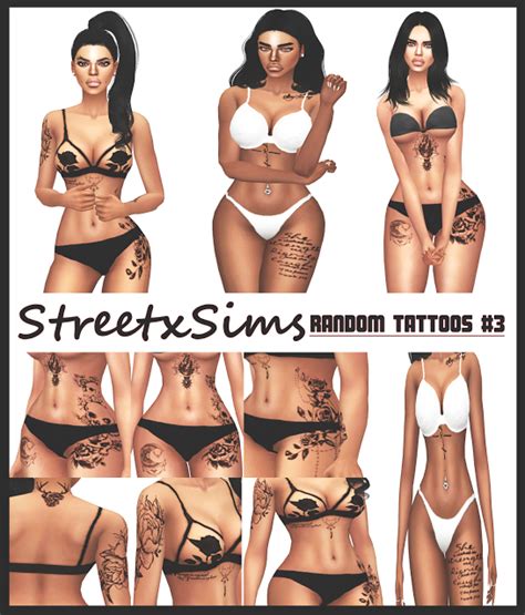 Sims 4 CC S The Best Tattoos By Street Sims Sims 4 Tattoos Sims