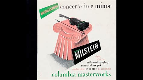 MENDELSSOHN NATHAN MILSTEIN YouTube