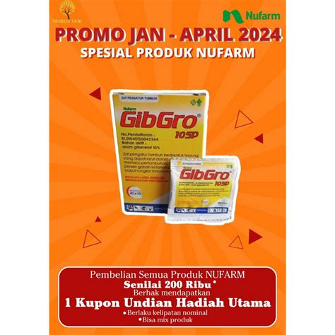 Jual Zpt Gibgro Sp Gibgro Sacet Kemasan Gram Nufarm Shopee