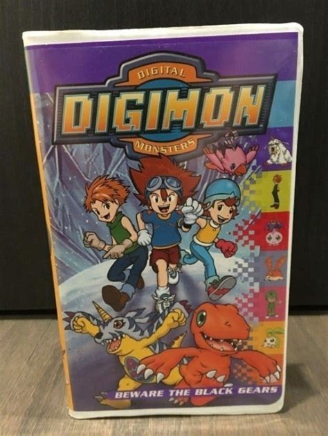 Digimon Vol Beware The Black Gears Vhs Tape With Clamshell