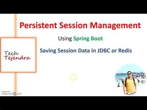 Persistent Session Management Using Spring Part Saving Session