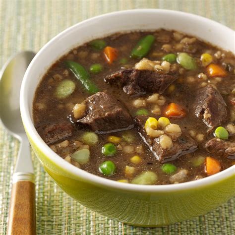 Cubed Beef And Barley Soup Recipe How To Make It Taste Of Home