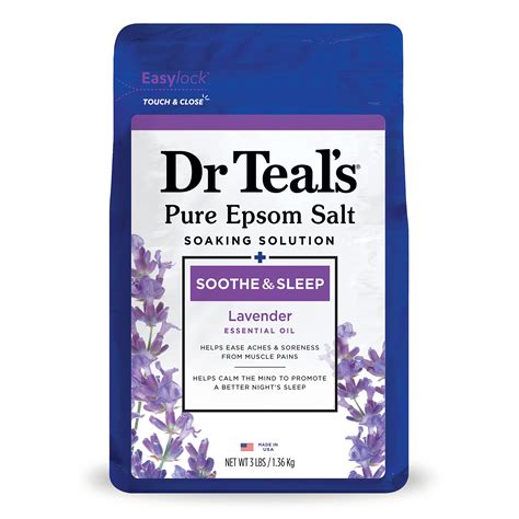 Buy Dr Teal S Epsom Salt Soaking Solution Soothe Lavender Lbs