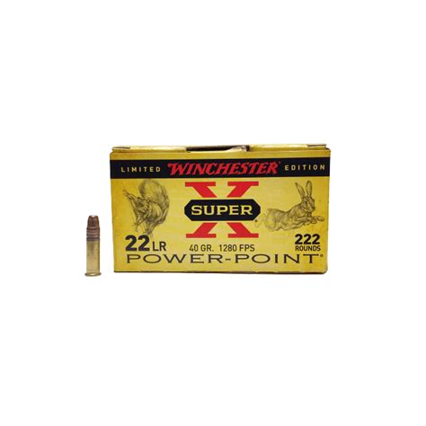 Winchester Super X Lr Gr Power Point Lax Ammunition