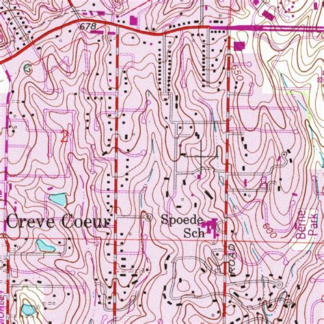 Creve Coeur Mo 1954 24000 Scale Map By United States Geological Survey Avenza Maps