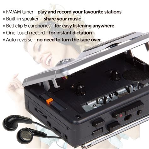 Digitnow Mini Stereo Audio Retro Personal Cassette Player Wireless Am