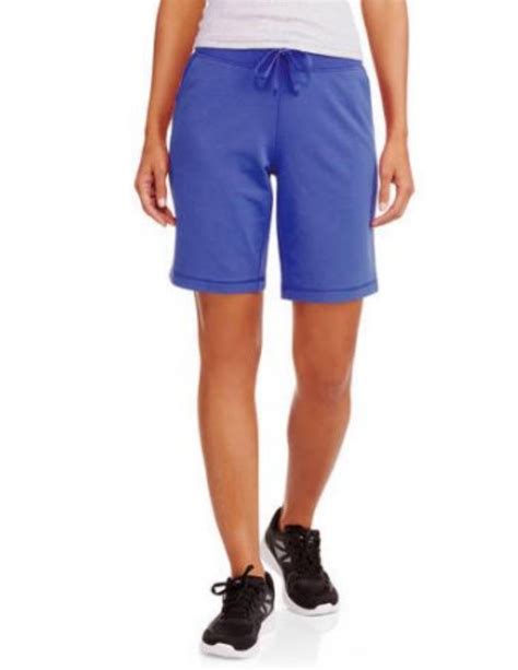 Athletic Works Brand Womens Active French Terry Bermuda Shorts New