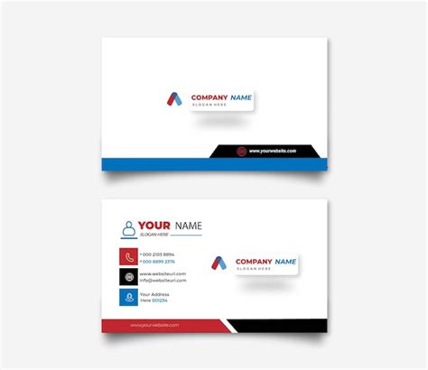 Premium Vector | Template professional business card template