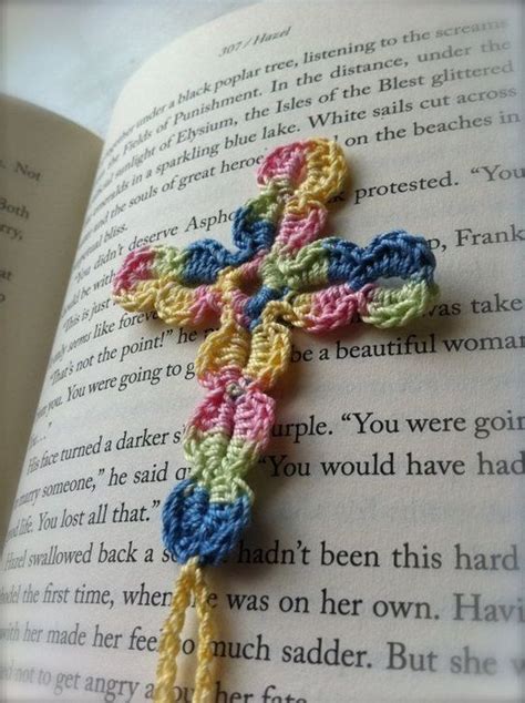 Beginner Free Printable Crochet Cross Bookmark Patterns