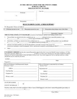 Fillable Online Fillable IN THE CIRCUIT COURT FOR THE TWENTY THIRD