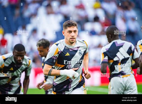 Federico Valverde Real Madrid Warm Up Before The Football Match Of