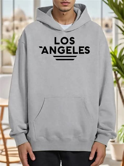 Los Angeles Print Hoodie Cool Hoodies Men Mens Casual Temu Australia