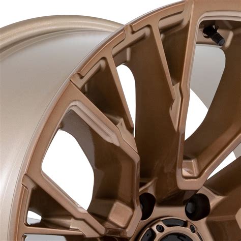 FUEL D850 REBAR 6 Wheels Platinum Bronze With Milled Accents Rims