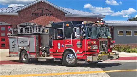 Orlando Engine 2 Responding Orlando Fire Rescue Youtube