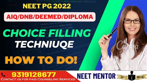 Neet Pg Mcc Aiq Dnb Diploma Deemed Choice Filling Tips Tricks