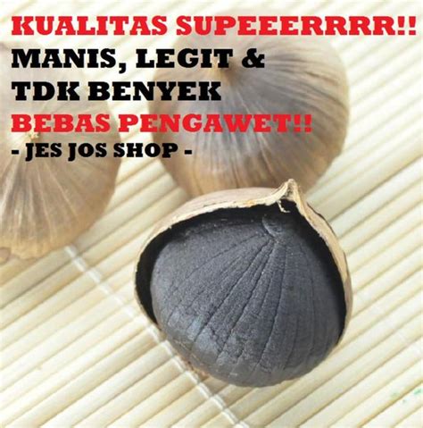 Jual Bawang Hitam Tunggal Lanang Black Garlic Gram Di Lapak