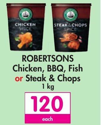 Robertsons Chicken Bbq Fish Or Steak Chops Kg Offer At Makro