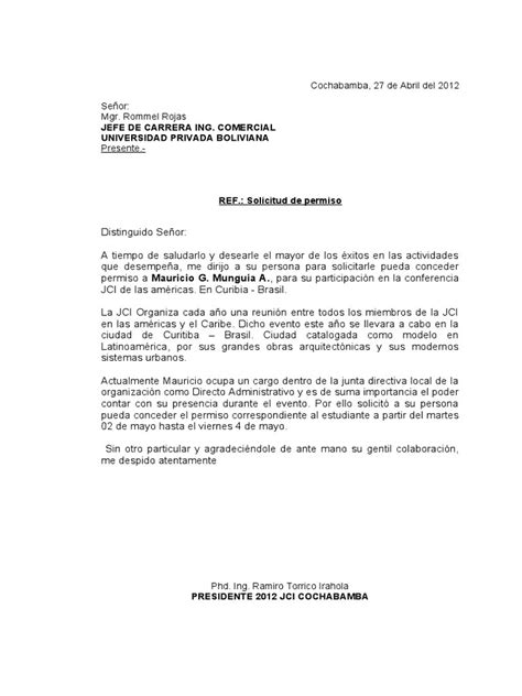 Modelo De Carta De Solicitud De Permiso De Obras Compartir Carta Hot