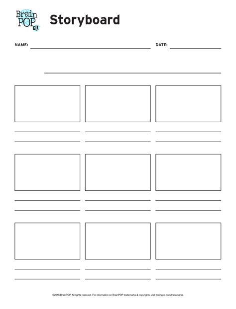 Printable Storyboard Template For Kids