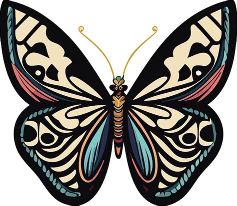 Premium Vector Cute Butterfly Outline Illustration