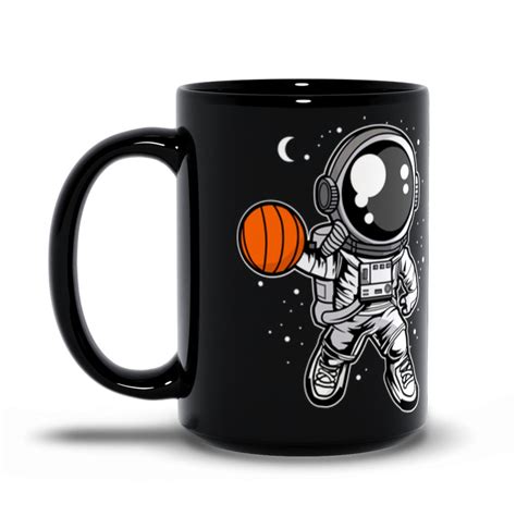 Astronaut Basketball Mug Cute Outer Space Coffee Cup For Etsy