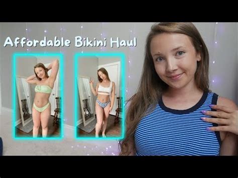 ASMR ZAFUL Bikini Haul Try On Whispered Fabric Sounds Package