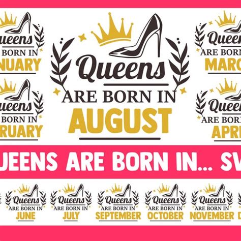 Queens Are Born In June Svg June Queen Svg Cancer Svg Etsy