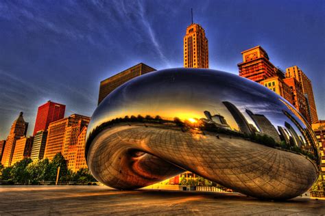 Chicago Bean Hdr Last Shot In The Sunrise Series At The Be