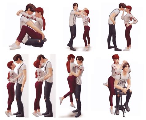 High And Low Poses Sims 4 Couple Poses Sims 4 Piercings Poses