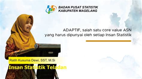 INSAN STATISTIK TELADAN 2023 RATIH KUSUMA DEWI BPS KABUPATEN