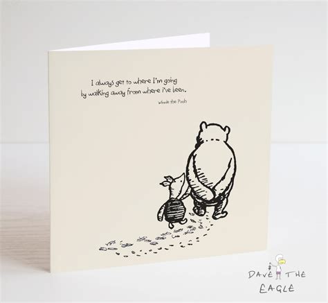 Winnie The Pooh Classic Sentiment Card Quote Birthday Etsy