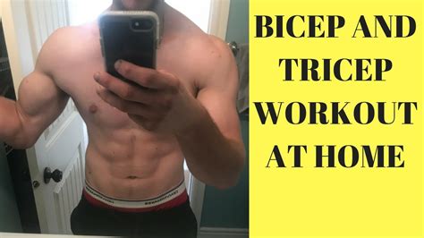 Bicep And Tricep Workout At Home Without Weights Youtube