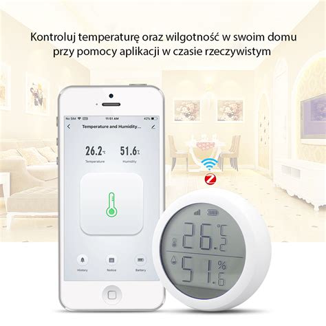 Czujnik Temperatury I Wilgotno Ci Lcd Zigbee Tuya Czujniki