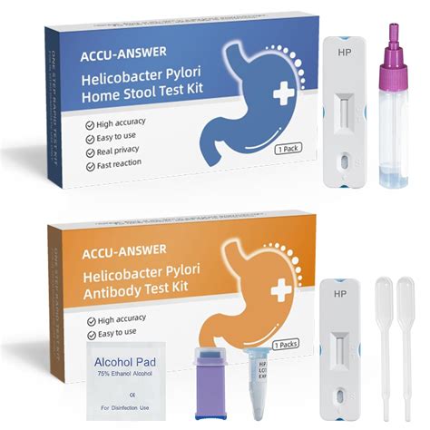 Accu Answer H Pylori Test Kit H Pylori Stool Test Kit 2 Tests H Pylori Self Test Kits