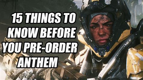 Anthem 15 New Things You Need To Know Before You Pre Order Youtube