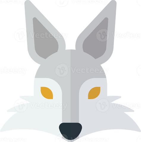 Wolf Face Illustration In Minimal Style 12980047 Png