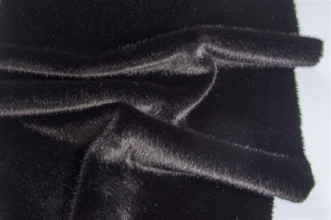 Super Soft Bear Style Luxury Black Faux Fur Fabric