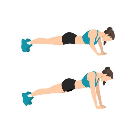 Mujer Haciendo Ejercicio De Flexiones De Pirámide De Diamante