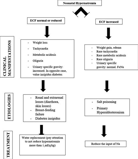 Proposal Of A Flowchart In Cases Of Neonatal Hypernatremia Ecf